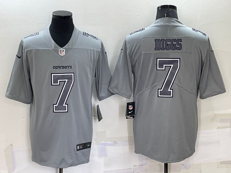 Men Dallas Cowboys #7 Diggs Grey 2022 Nike Limited Vapor Untouchable NFL Jerseys->dallas cowboys->NFL Jersey